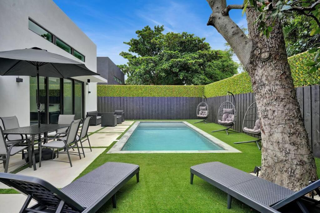 Design House -Heated Pool -Big Yard -Gated Parking Villa Miami Dış mekan fotoğraf