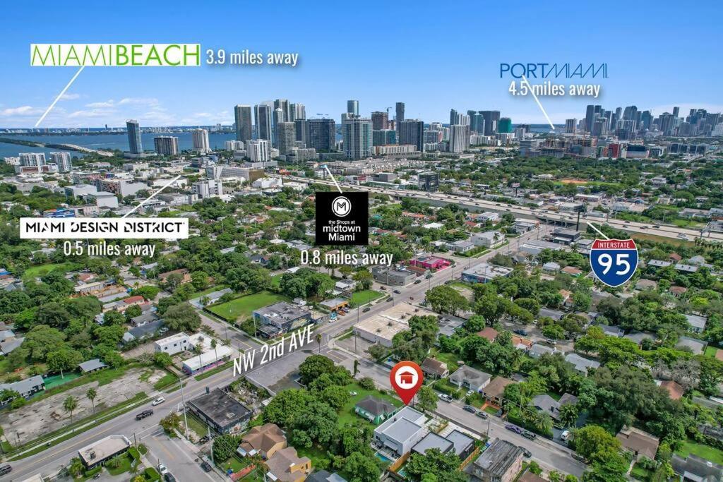 Design House -Heated Pool -Big Yard -Gated Parking Villa Miami Dış mekan fotoğraf